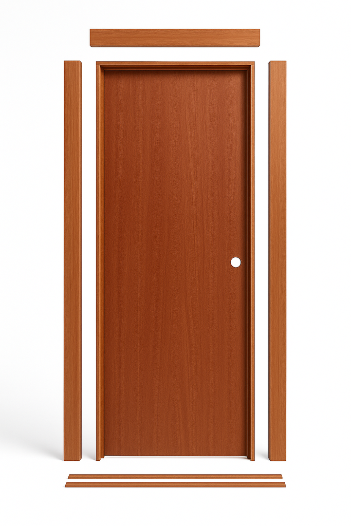 PUERTA TAMBOR CAOBILLA COMPLETA